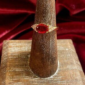 Aimee Gold Vermeil Gemstone Ring Size 6